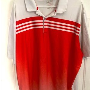 Adidas orange golf shirt